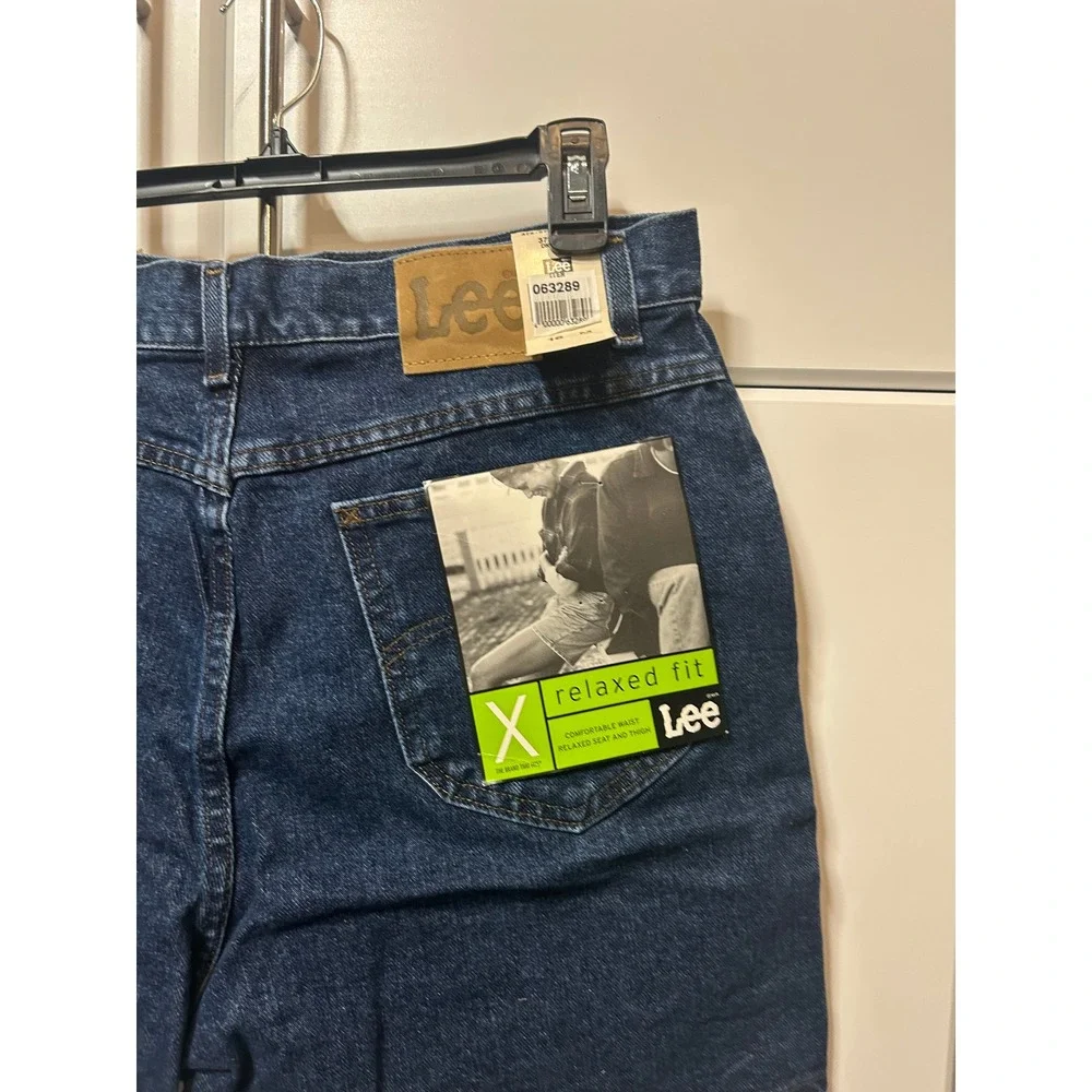 Vintage Lee High Waisted Denim Shorts Dark Wash Made in USA 16 MED Indigo Cotton
